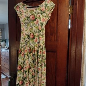 Vintage floral skater dress